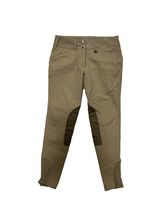 CNT 3179B Equine Couture Knee Patch Breeches Tan Approx. Medium