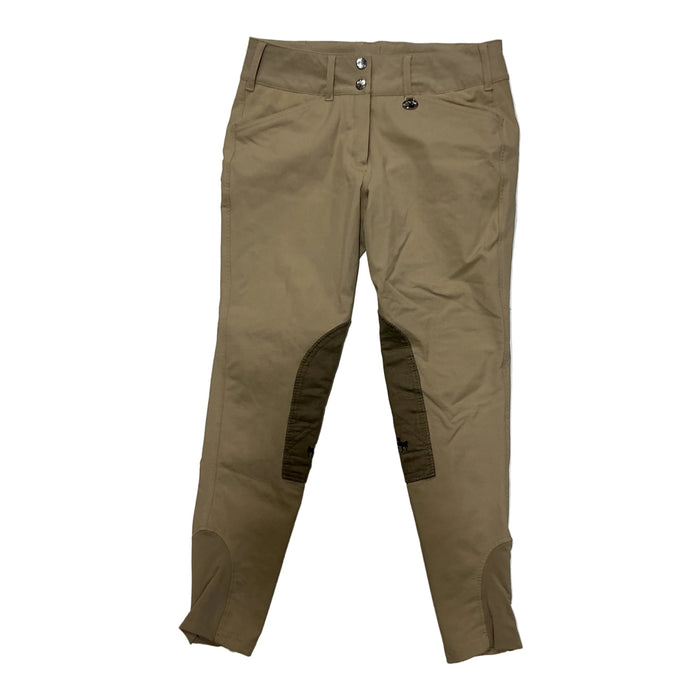 CNT 3179B Equine Couture Knee Patch Breeches Tan Approx. Medium