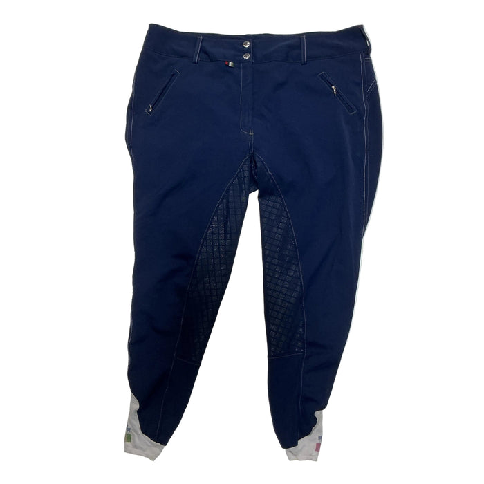 CNT 3180C Equine Couture Full Seat Tights Navy Approx. XL