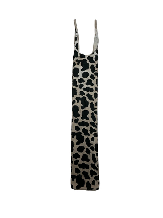CNT 3183L Cow Print Tail Bag Black/White