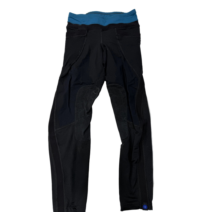 CNT 2140KKKKKKK Irideon Knee Patch Tights Black/Blue Medium