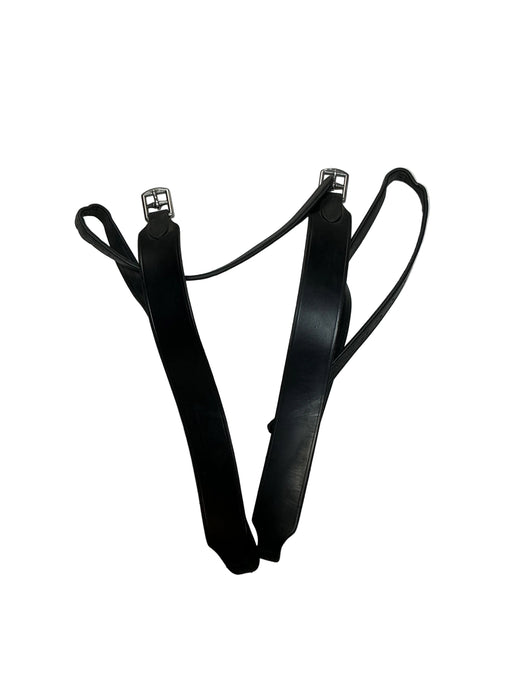 CNT 3183C Total Saddle Fit Stability Leathers Black Approx. 52”