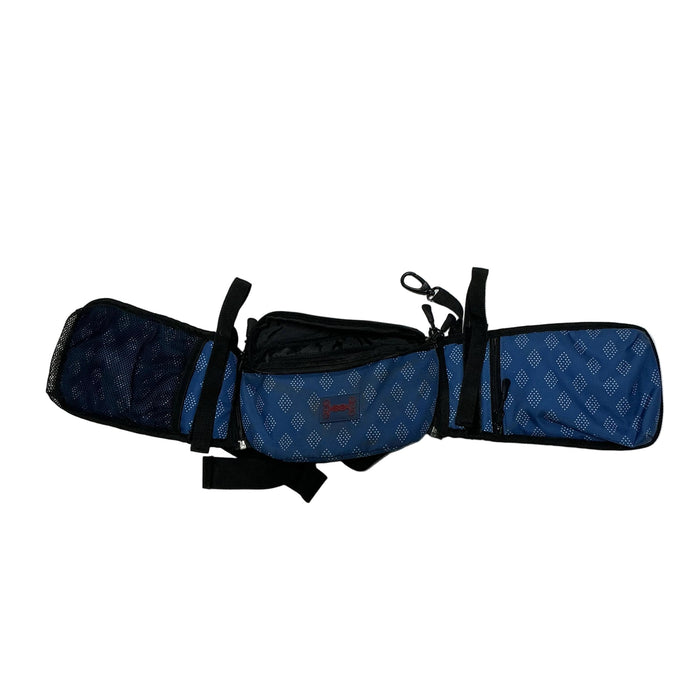 CNT 3183D Saddle Bag Blue Diamond Pattern