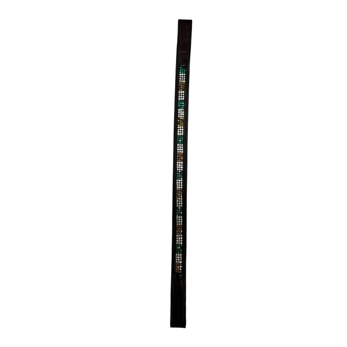 CNT 3186R HK Brow Band Brown Green/Gold/White