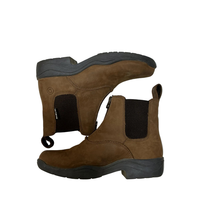 CNT 3186C Dublin Zip Up Boots Brown 8