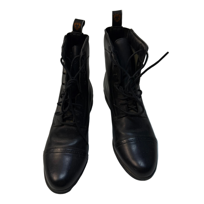 CNT 3024F Ariat Lace Up Paddock Boots Black 8.5