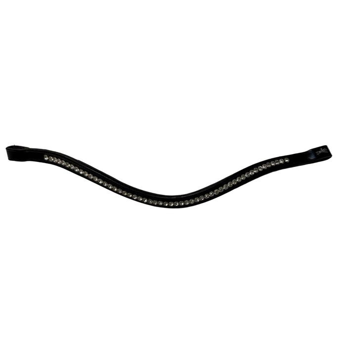 CNT 3025E Schockemohle Black/White Crystal Browband