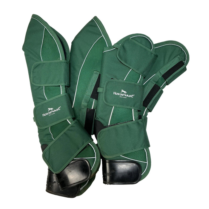 CNT 3142N Horseware Ireland Shipping Boots Green Cob (set of 4)