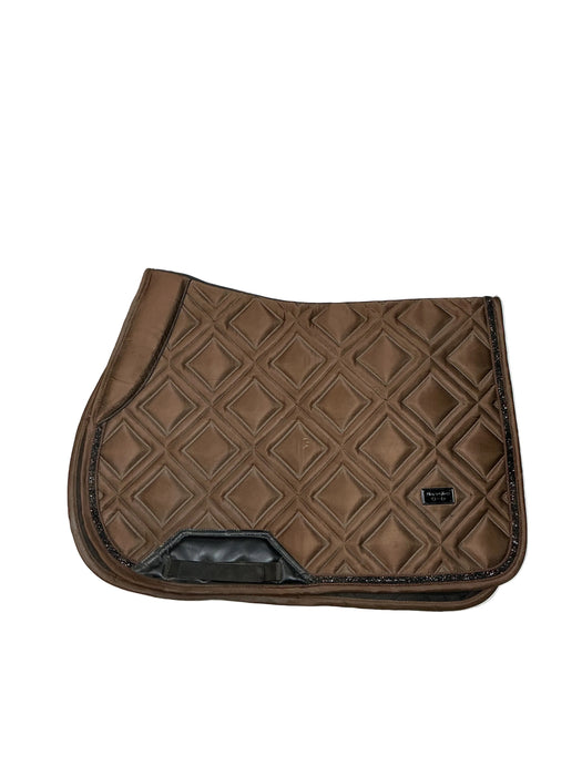 CNT 3142P Horse Gloss Saddle Pad Brown Approx. Full