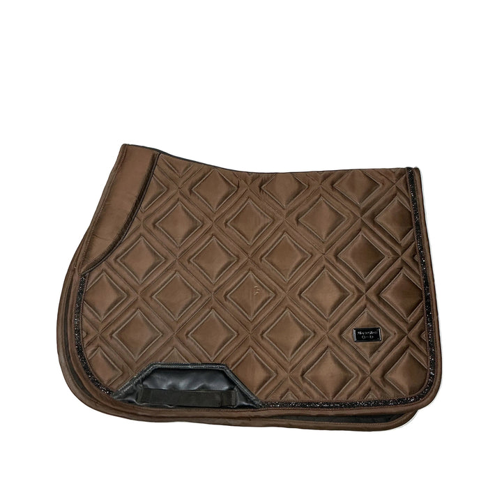 CNT 3142P Horse Gloss Saddle Pad Brown Approx. Full