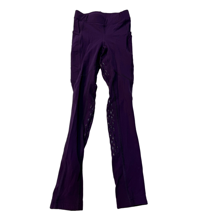 CNT 3027A Kerrits Silicone Full Seat Tights Purple Kids Small