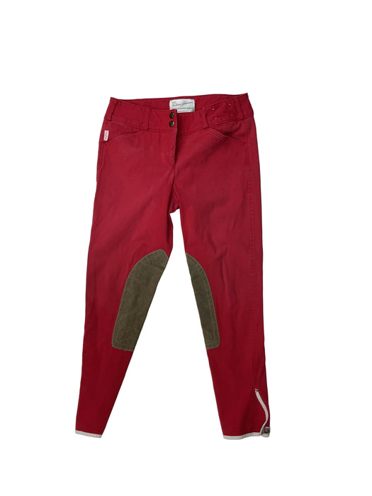 CNT 3140YY Tailored Sportsman Knee Patch Breeches Red 28