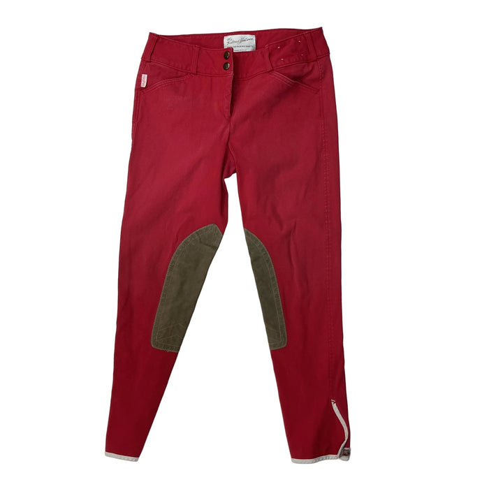 CNT 3140YY Tailored Sportsman Knee Patch Breeches Red 28