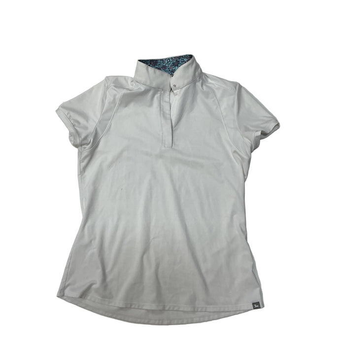 CNT 3140EEE R.J. Classics Short Sleeve Show Shirt White/Blue Medium