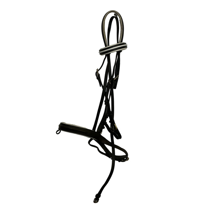 CNT 3209L Leather Bridle Black/White Approx. Oversized