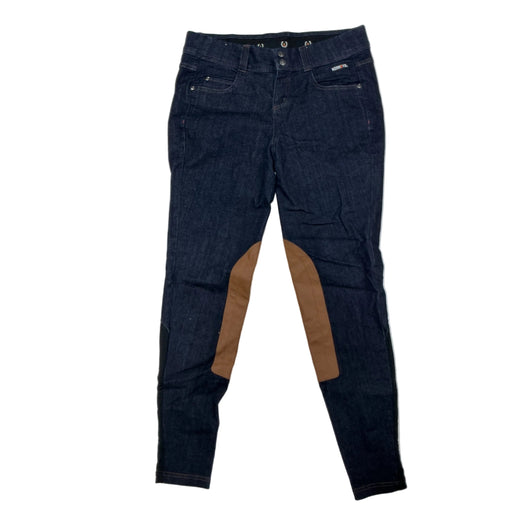 CNT 3204J Kerrits Knee Patch Denim Breeches Dark Blue Medium