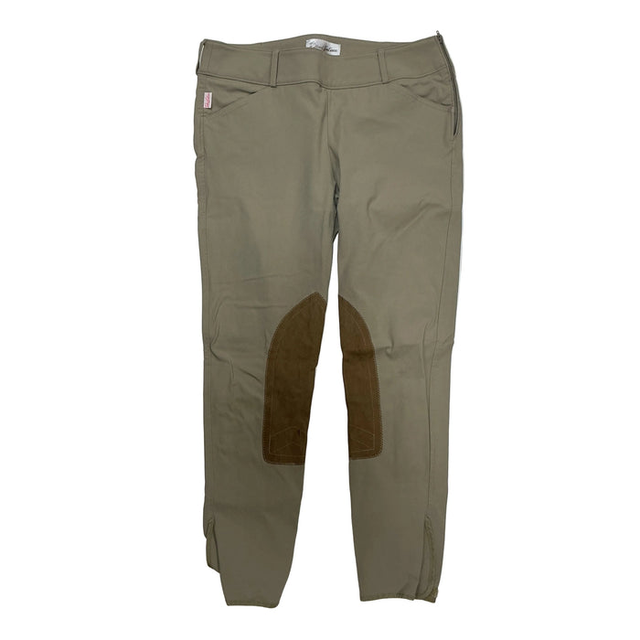 CNT 3226A Tailored Sportsman Knee Patch Breeches Tan 32