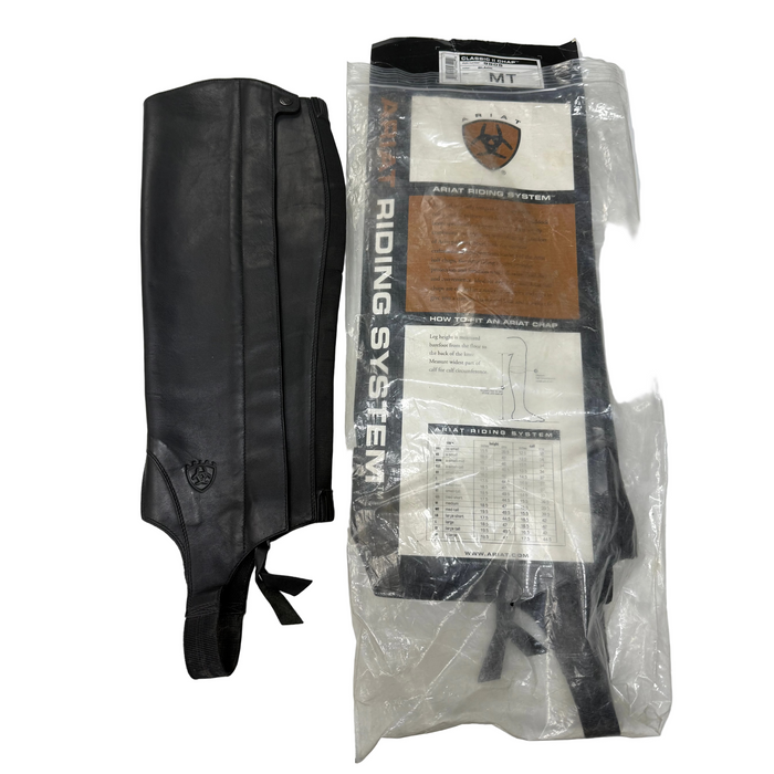 CNT 3042L Ariat Classic Half Chaps Black Medium Tall