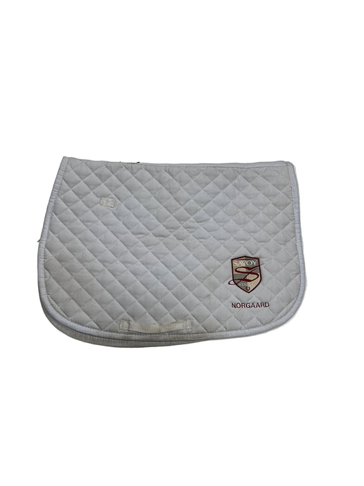 CNT 3167X Gatsby Saddle Pad “Savoy Stables” White A/P