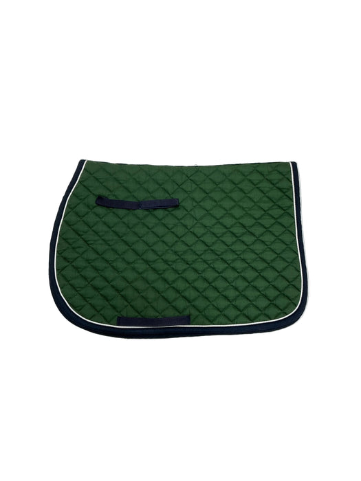 CNT 3167W Dover Saddlery Saddle Pad Green/Navy Approx. Full