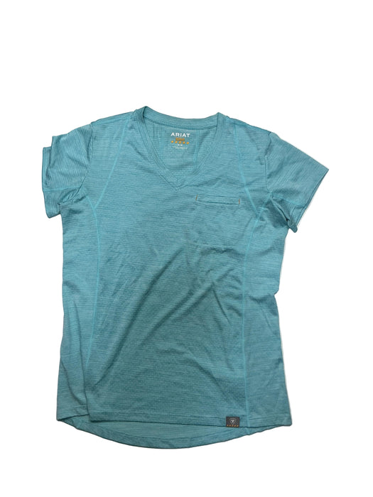 CNT 3231D Ariat Rebar Short Sleeve Shirt Blue Medium