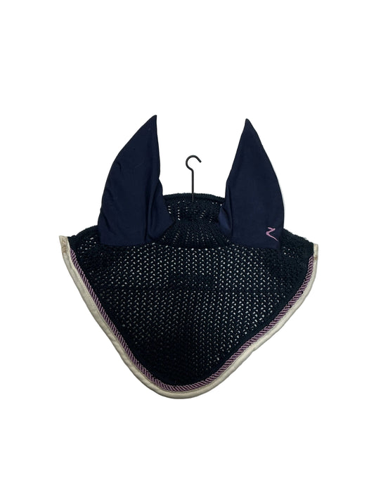 CNT 3233L Horze Ear Bonnet Navy/Purple Full