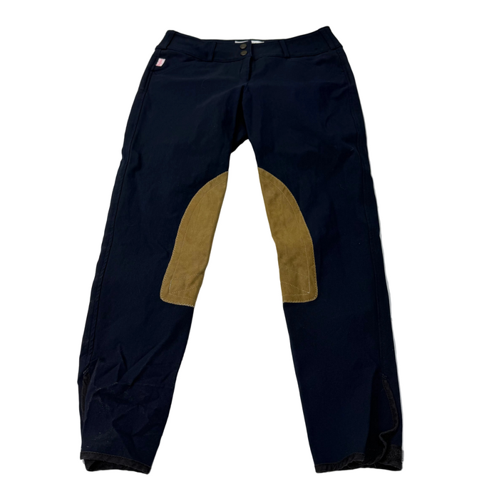 CNT 3044A Tailored Sportsman Knee Patch Breeches Navy 28