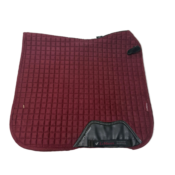 CNT 3049G Lemieux Suede Dressage Pad Maroon