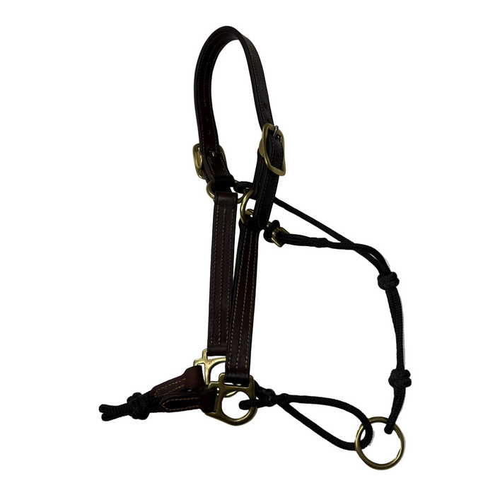 CNT 3052A The Horse Education Hybrid Halter Brown & Black Full