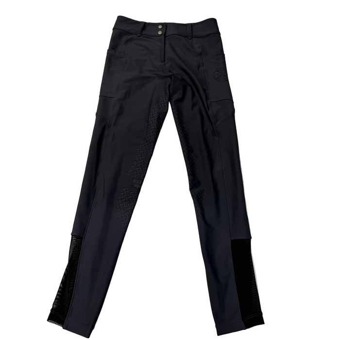 CNT 3053C Free Ride Equestrian Silicone Full Seat Breeches Grey Large