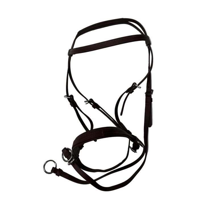 CNT 3060H Dr.Cook Nylon Bitless Bridle Brown approx. Full