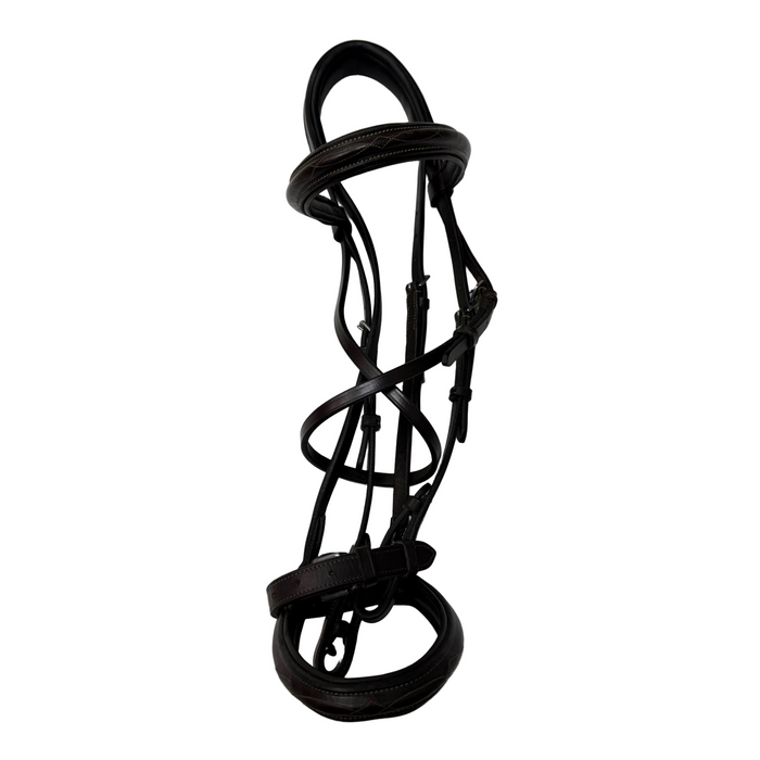 CNT 3066A Bridle Brown Fancy Stiching approx. Full