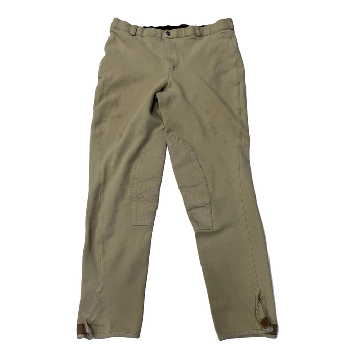 CNT 3073D Tuffrider Knee Patch Breeches Tan 30R