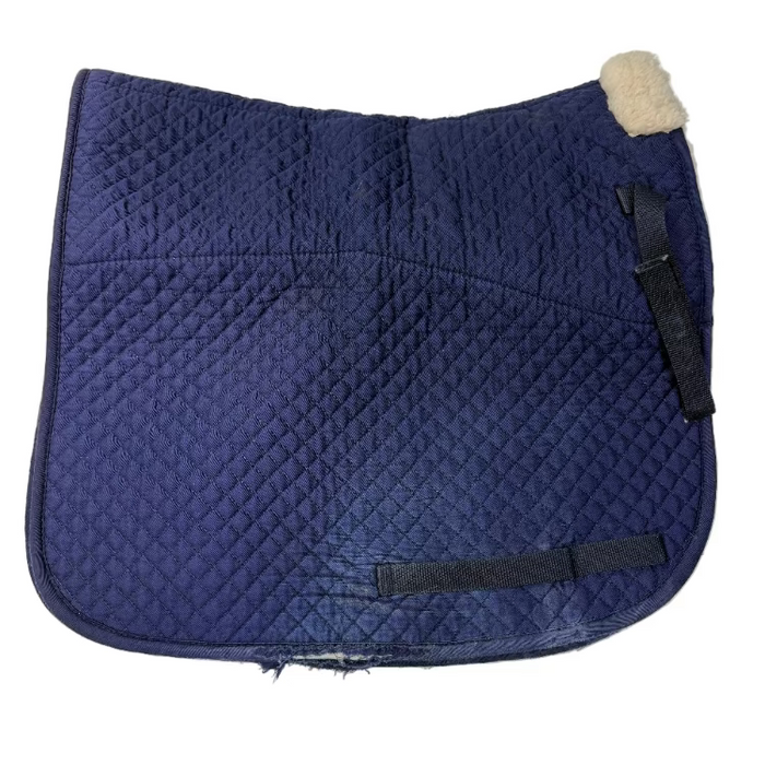CNT 3073B NSC Sheepskin Dressage Saddle Pad Navy