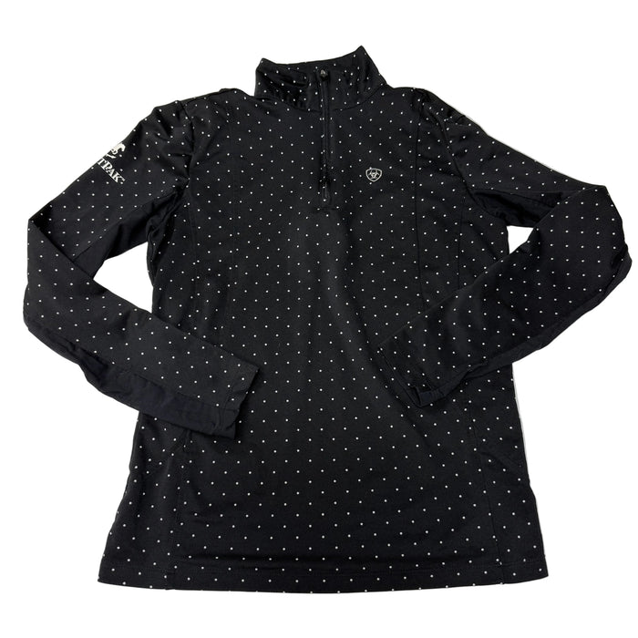 CNT 3074M Ariat Tek Long Sleeve Shirt Black Polka Dots Small