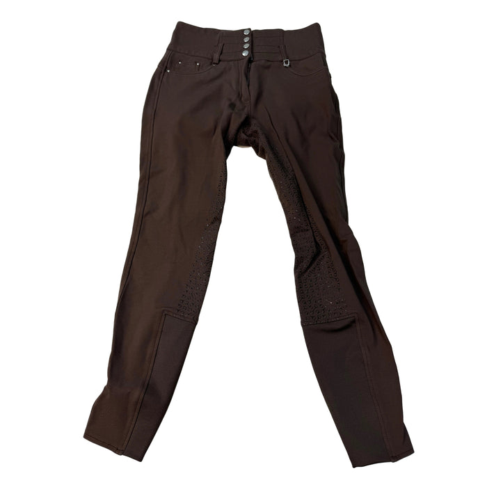 CNT 2383TT Horze Silicone Full Seat Breeches Brown 28