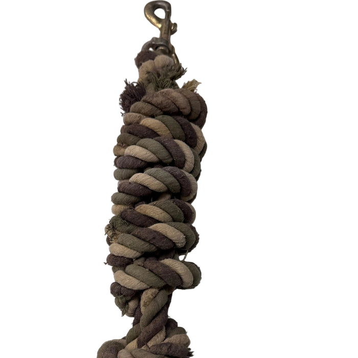 CNT 3091E Cotton Lead Rope Green/Brown/White