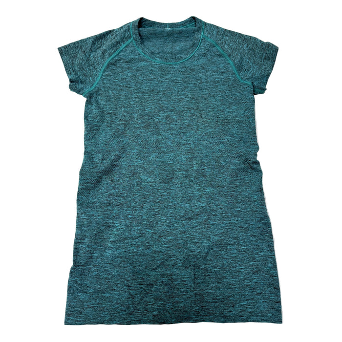 CNT 3090L Lululemon Short Sleeve Shirt Blue approx. Small
