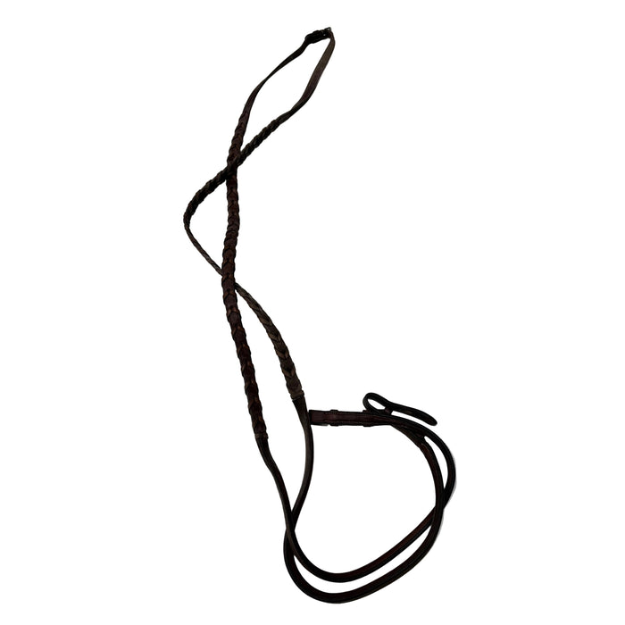 CNT 3093E Leather Laced Reins Brown