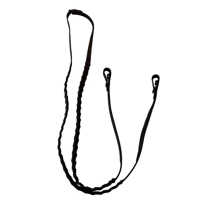 CNT 3081G Leather Laced Reins Brown