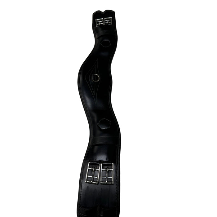 CNT 3075K Prestige Short Leather Girth Black 28"
