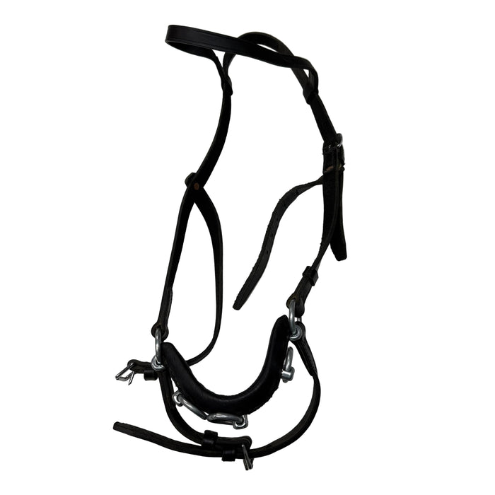 CNT 3096G Leather Cavesson Black