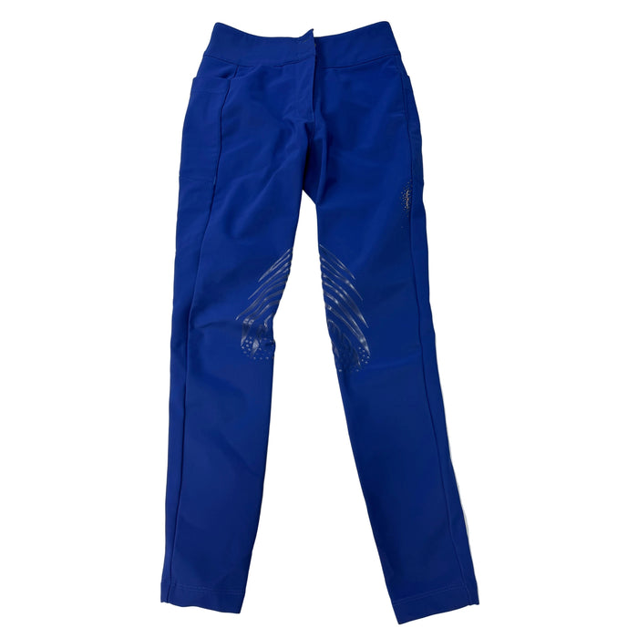 CNT 3098B Animo Silicone Knee Patch Breeches 8 Blue