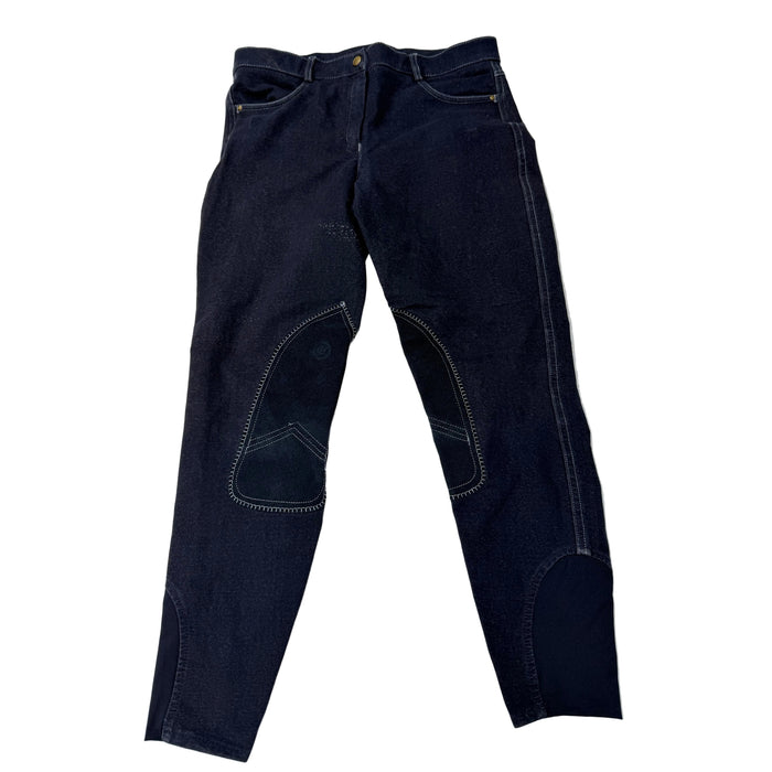 CNT 3097V Ovation Knee Patch Breeches Blue 30R