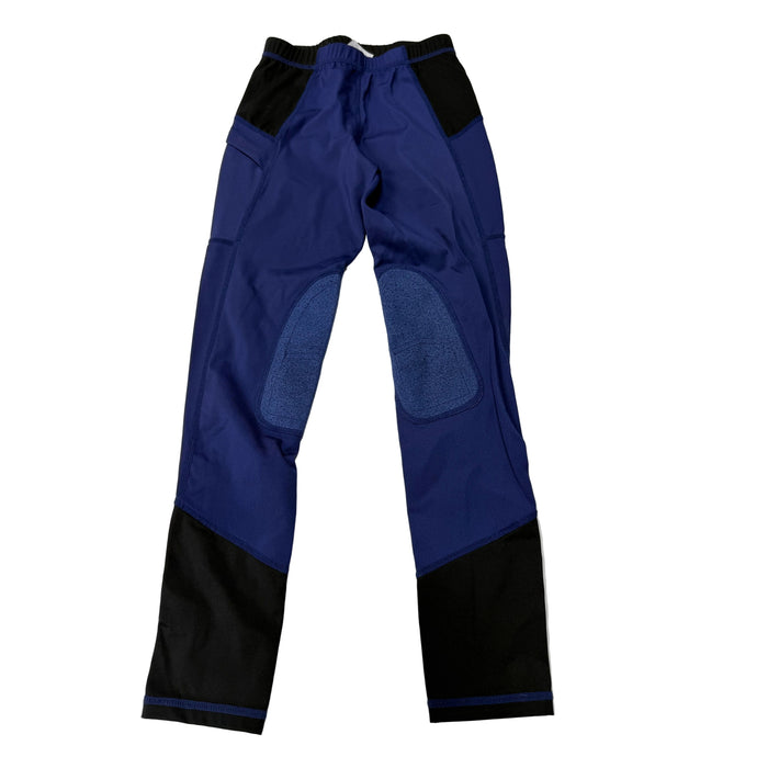 CNT 3097P Okay Sport Knee Patch Tights Blue/Black approx. XS