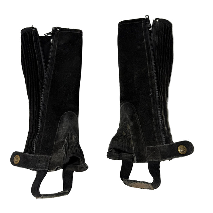 CNT 3097F Perris Half Chap Black Kids Small Tall