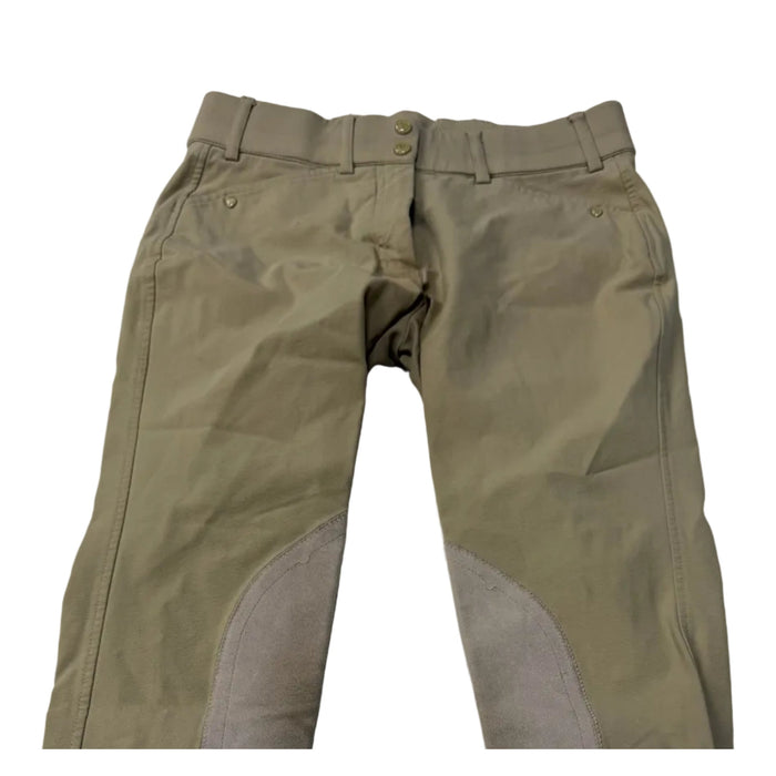 CNT 3100D Ariat Elite Knee Patch Breeches Tan 26R