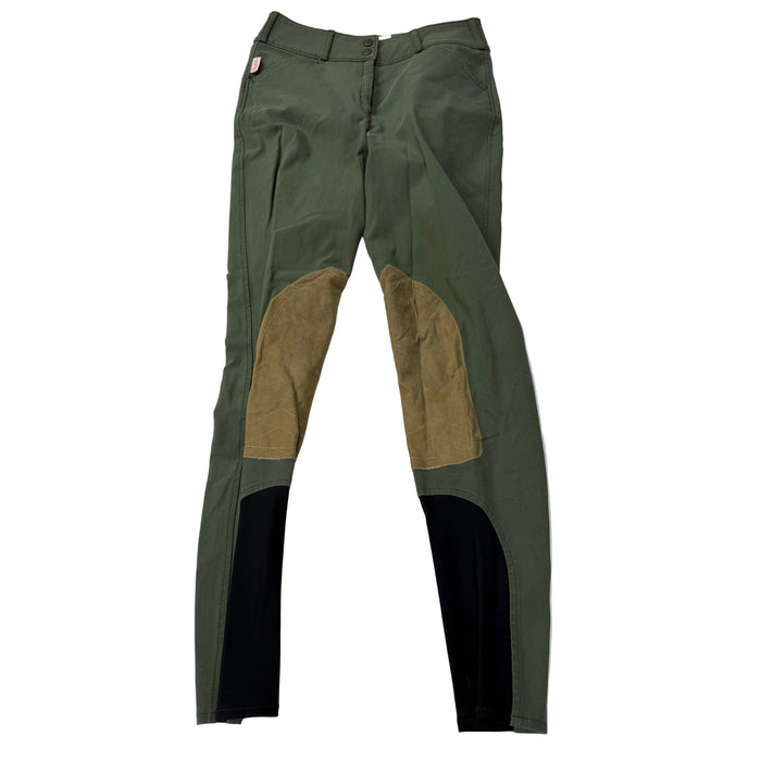 CNT 3102K Tailored Sportsman Knee Patch Breeches Green 28