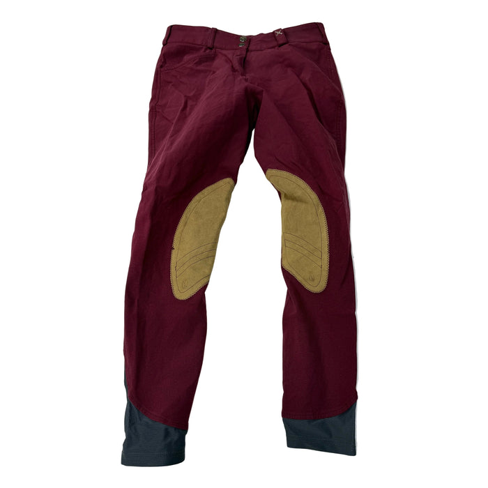 CNT 3102E Tredstep Knee Patch Breeches Red 30L
