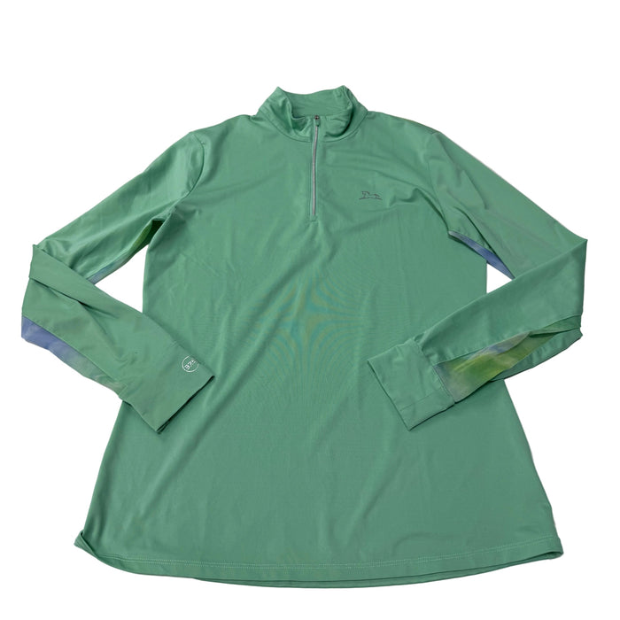 CNT 3102V R.J. Classic Long Sleeve Sun Shirt "CSU Equestrian Team" Green Medium